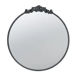 Vintage 30"Diam Round Mirror by Valerie