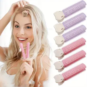 4pcs Elegant Hair Volumizing Clips, Colorful Hair Root Boosting Fluffy Curlers Quick Natural Curling, Instant Hairstyle Enhancer, Easy To Use Home Salon Styling Accessories