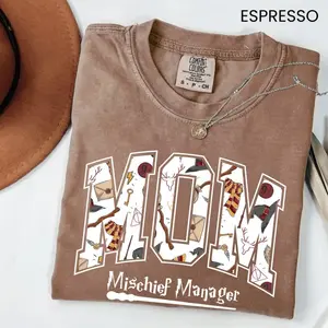 Comfort Colors Wizard Mom Shirt, Fantastic Mom T Shirt, Wizard World Mom Tee Halloween Park Tshirt, Magic Mama Graphic T Shirt