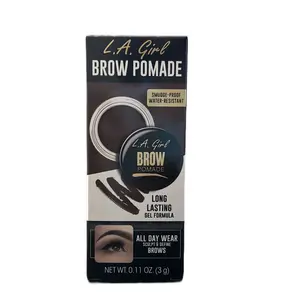 L.A Girl Brow Pomade - Long Lasting Formula for All Day Wear - Smokey-Proof Water-Resistant - 0.11 oz (3 g) Net Weight