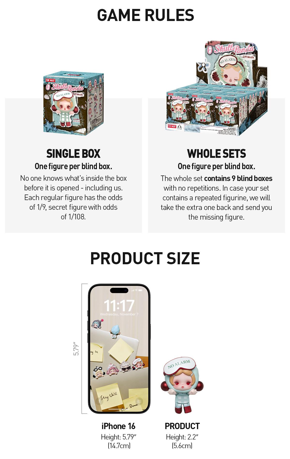 POP MART POP ATTACH θ SKULLPANDA Off Mode Series Blind Box [ship by Sep.17th]