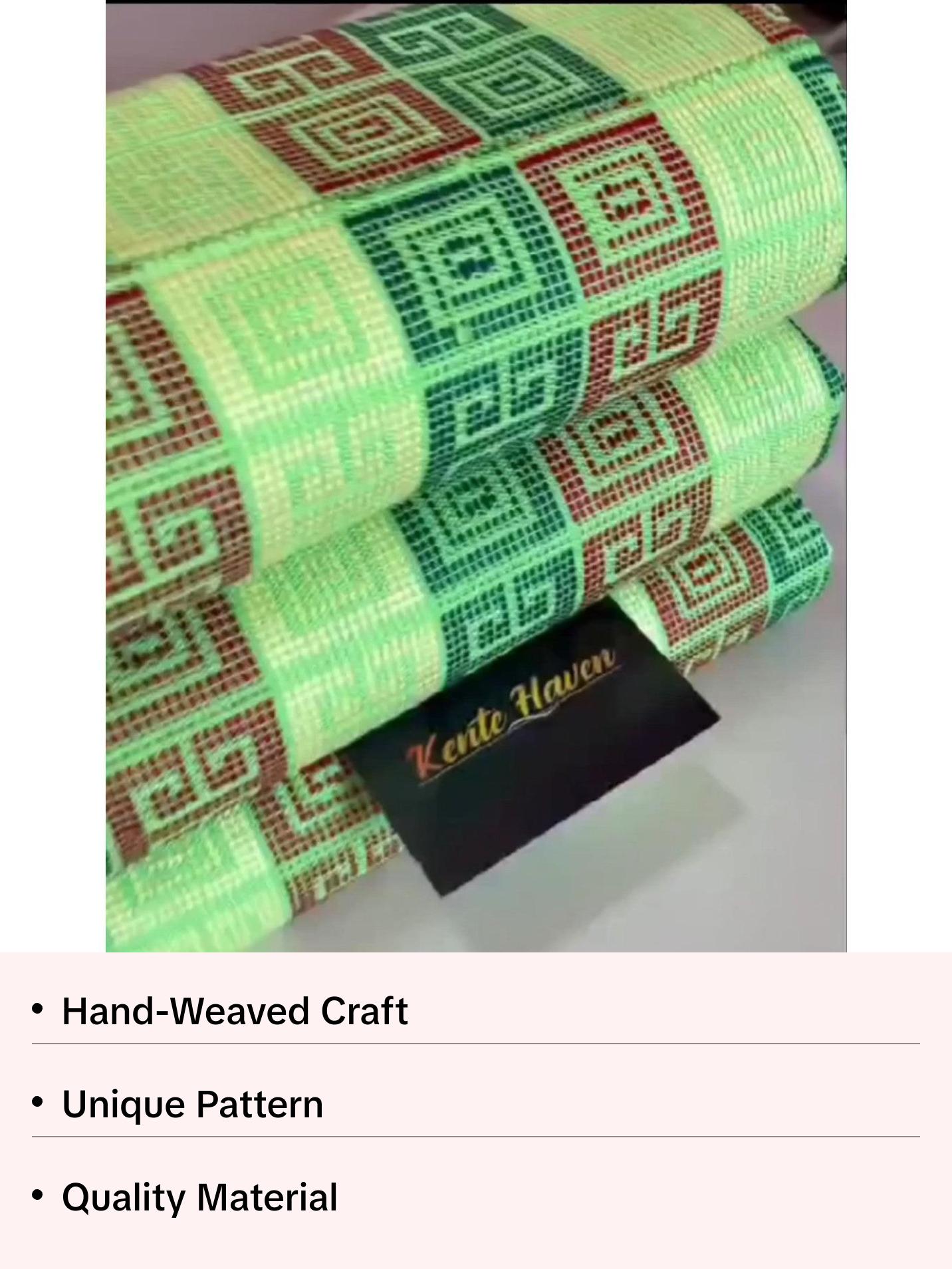Kente Haven Hand Weaved Kente Cloth collection KH00011