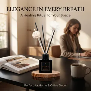 Black Gold Luxury Reed Diffuser | Safe & Long-Lasting Home Fragrance Premium Reed Diffuser Gift Set - Perfect Luxury Present Natural Essential Oil Reed Diffuser - Safe for Pregnant & Baby This diffuser changed my home game!