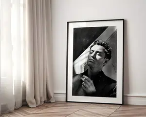 Classic Black and White Print, Wall Decor, Black and White Art Print, Printable Wall Art Decoration Gift Glossy Poster