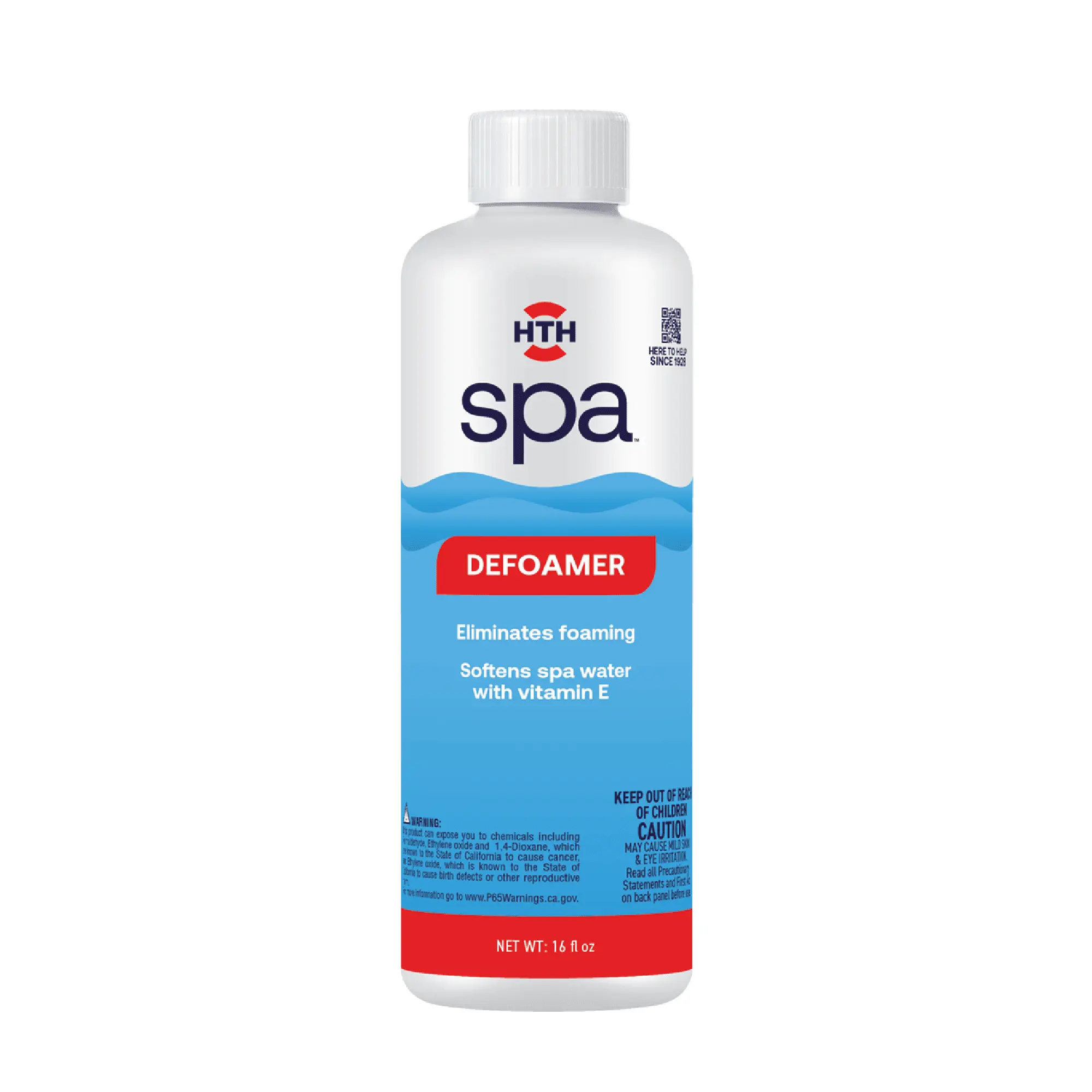 HTH 86203 Spa Liquid Defoamer - 16 oz Container, 7.5 lbs Pack of 6, Soothing Household Items for Spa Care Routine