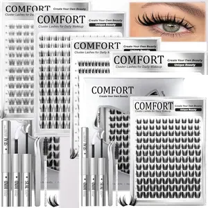 516 Piece Cluster Upgrade 2.0 False Eyelashes, Ultra-Dense Waterproof Long-Lasting, Venus Fairy Flora Styles, Beginner Friendly DIY Set