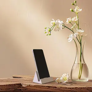 Concrete Phone Stand, Desktop Phone Stand, Multifunctional Stand, Compatible with iPad/iPhone Smartphones WHITE