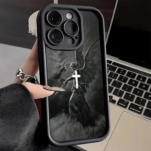 The angel who appeared to Balaam Pattern TPU mobile phone case Suitable for iPhone 16ProMax 15 14 13 12 11 Plus cases camera full protector fashion high quality design fingerprint resistant gift anti drop durable