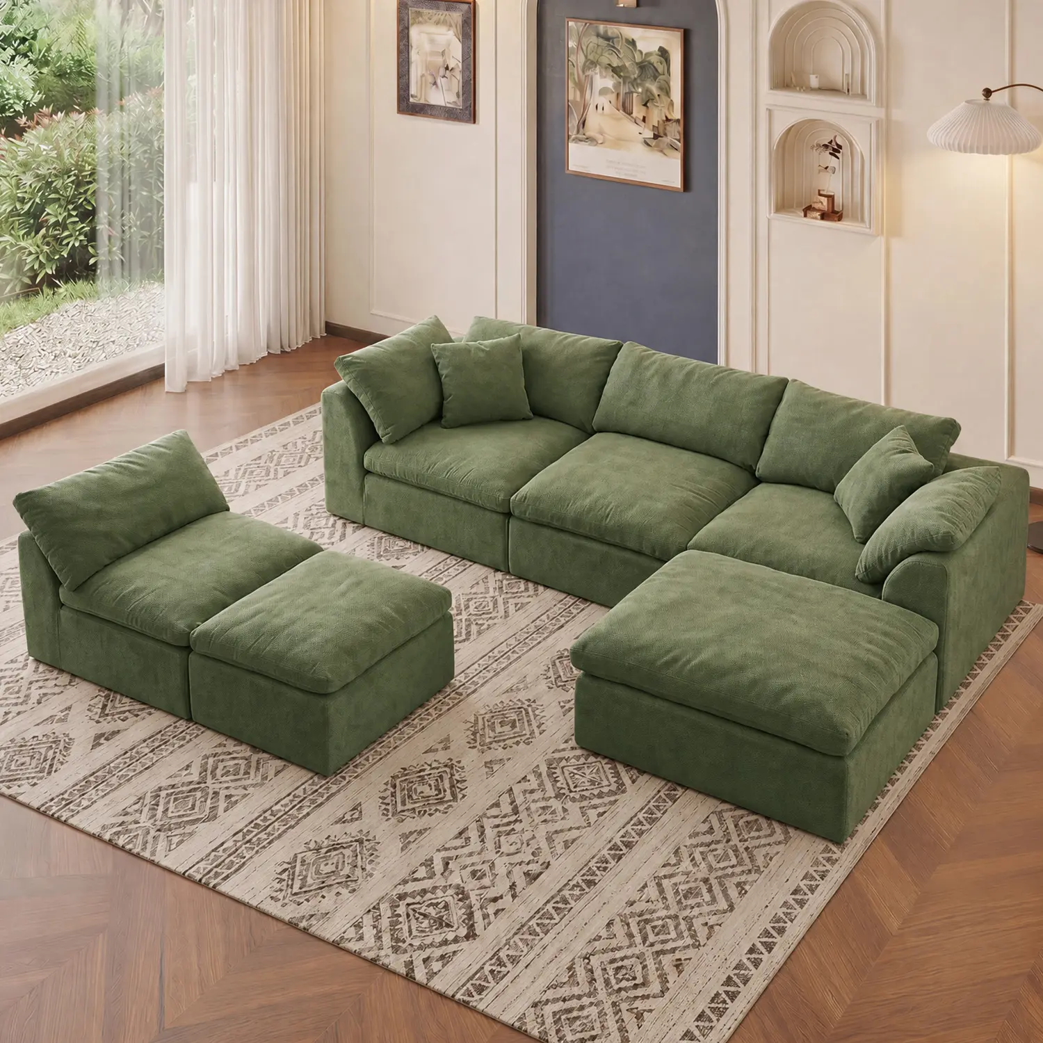 Boneless Compressed Cloud Sofa