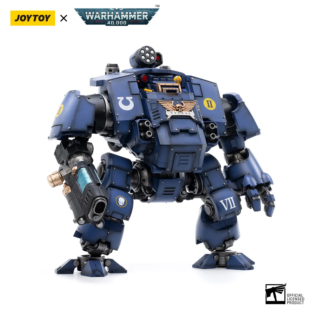 JOYTOY Warhammer 4,0000 1/18 Action Figures Ultramarines Redemptor Dreadnought Brother Dreadnought Tyleas JOYTOY Warhammer 4,0000 1/18 Action Figures Ultramarines Redemptor Dreadnought Brother Dreadnought Tyleas