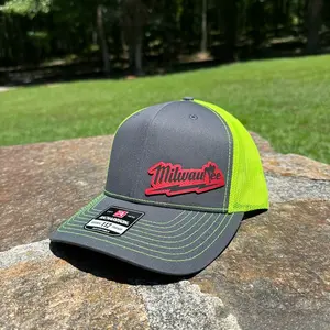 M!lwaukee red leatherette Richardson 112 SnapBack hat