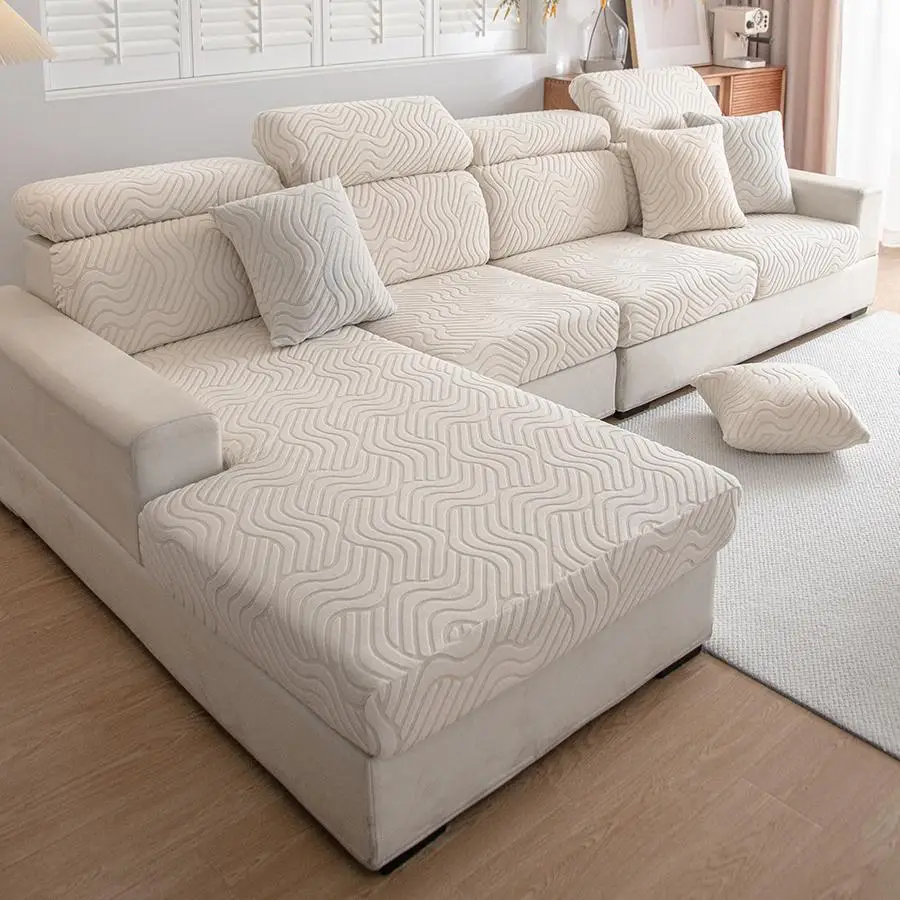 Waterproof Stretch Sofa Cover, All-inclusive Dustproof Couch Protector, Thick Cushion Cover, Non-slip Sofa Cover for Home Living Room, Soft Sofa Prote