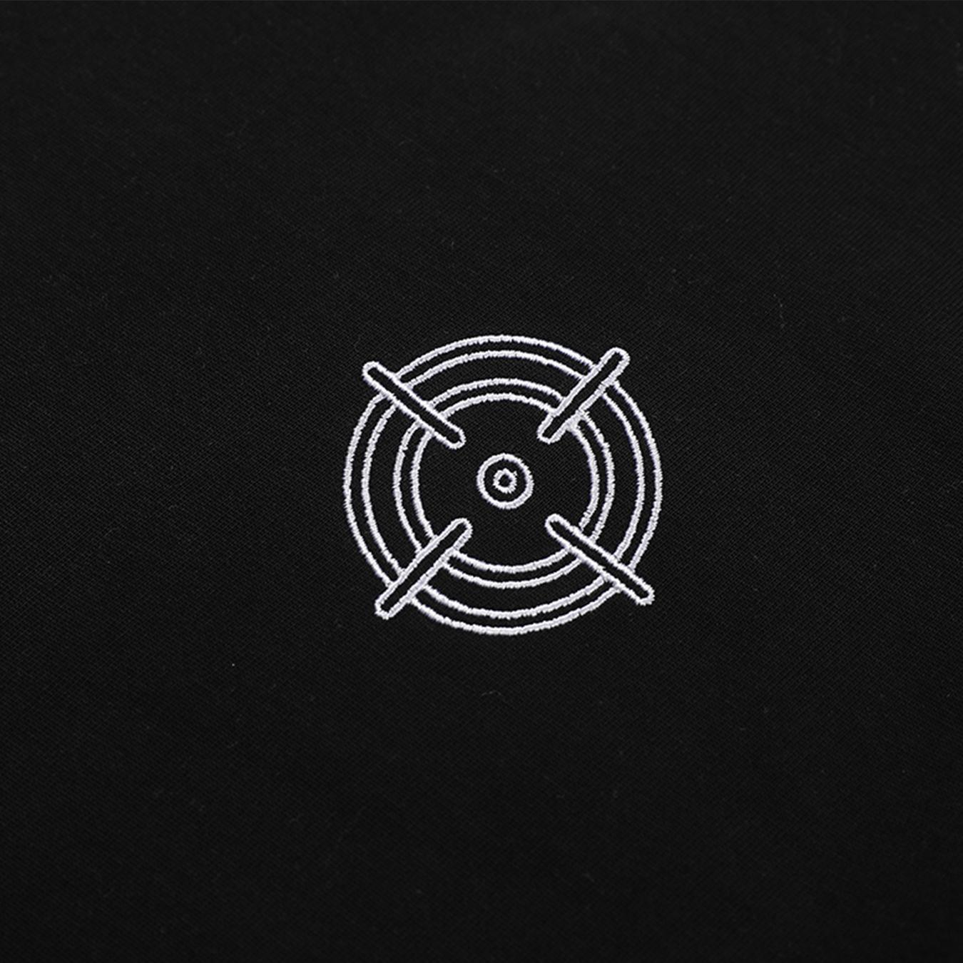 Men’s crew neck short sleeve T-shirt, minimalist target graphic print casual tee, soft breathable cotton top for everyday wear and workouts