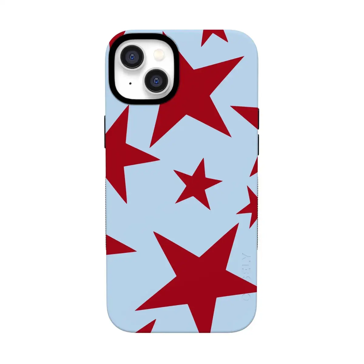 Casely iPhone 13 Case | Stars Align | Blue & Red Stars | Bold Protective Design | Compatible with MagSafe