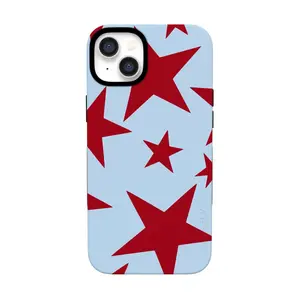 Casely iPhone 13 Case | Stars Align | Blue & Red Stars | Bold Protective Design | Compatible with MagSafe