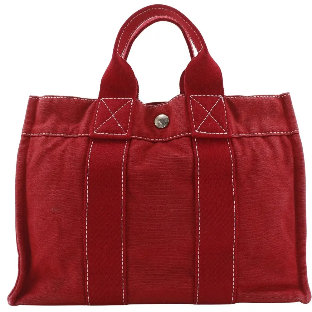 Pre-owned HERMÈS Canvas Shoulder Bags Hermes DeauvillePM Handbag
