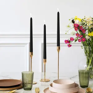 European Long Candle Set, 4 Pieces 30cm Pillar Candles, Perfect for Weddings and Events, Multiple Colors for Elegant Atmosphere