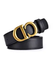 1pc Vintage CD Buckle Leather Belt for Women, High-End Pin Buckle Waistband, Versatile Fashion Accessory, Vintage Western Belt