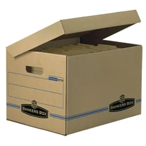 Fellowes Bankers Box Recycled Storage Box Brown 10x12x15  Pack Of 12