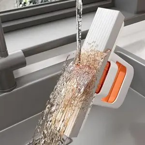 Mini Foldable Compact Size Desktop Mop for Quick Cleaning, Ideal for Home Office Bathroom Desk Kitchen Car Window, Dry Wet Use, Modern Small Space Tool