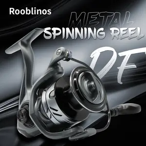 Rooblinos Spinning Fishing Reel 8-12KG Max Drag, High-Strength Impact Resistant Body, Lightweight CNC Aluminum Spool, Smooth Stainless Steel Core, Aluminum Bail Smooth Line Release, Instant Anti-Reverse, Ergonomic Non-Slip Handle, Corrosion Resistant