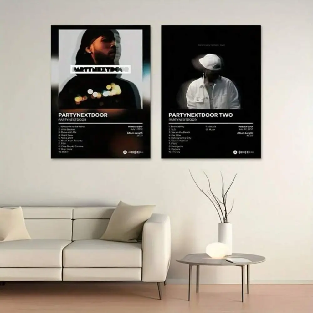 Optional Wooden Frame PartyNextDoor Rap Music Star Album Cover Artistic Aesthetic Modern Home Decor Canvas Print Wall Art Photos On Canvas Wall Prints