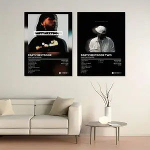 Optional Wooden Frame PartyNextDoor Rap Music Star Album Cover Artistic Aesthetic Modern Home Decor Canvas Print Wall Art