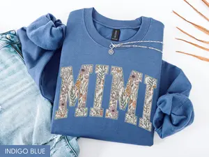 Mimi Sweatshirt, Mimi Crewneck, Mimi Sweater, New Mimi Gift, Floral Mimi Sweatshirt