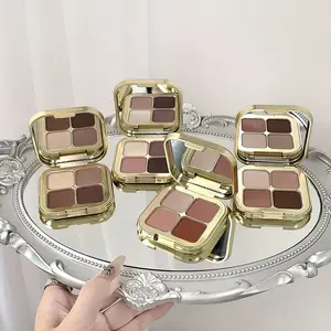 Four-Color Eyeshadow Palette, Quad Palette, Vibrant Eye Makeup Set, Compact Form, Perfect for Daily & Party Looks, Ideal Gift for Beauty Enthusiasts