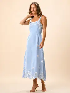 Marceline Ankle Dress-Glacier Lake