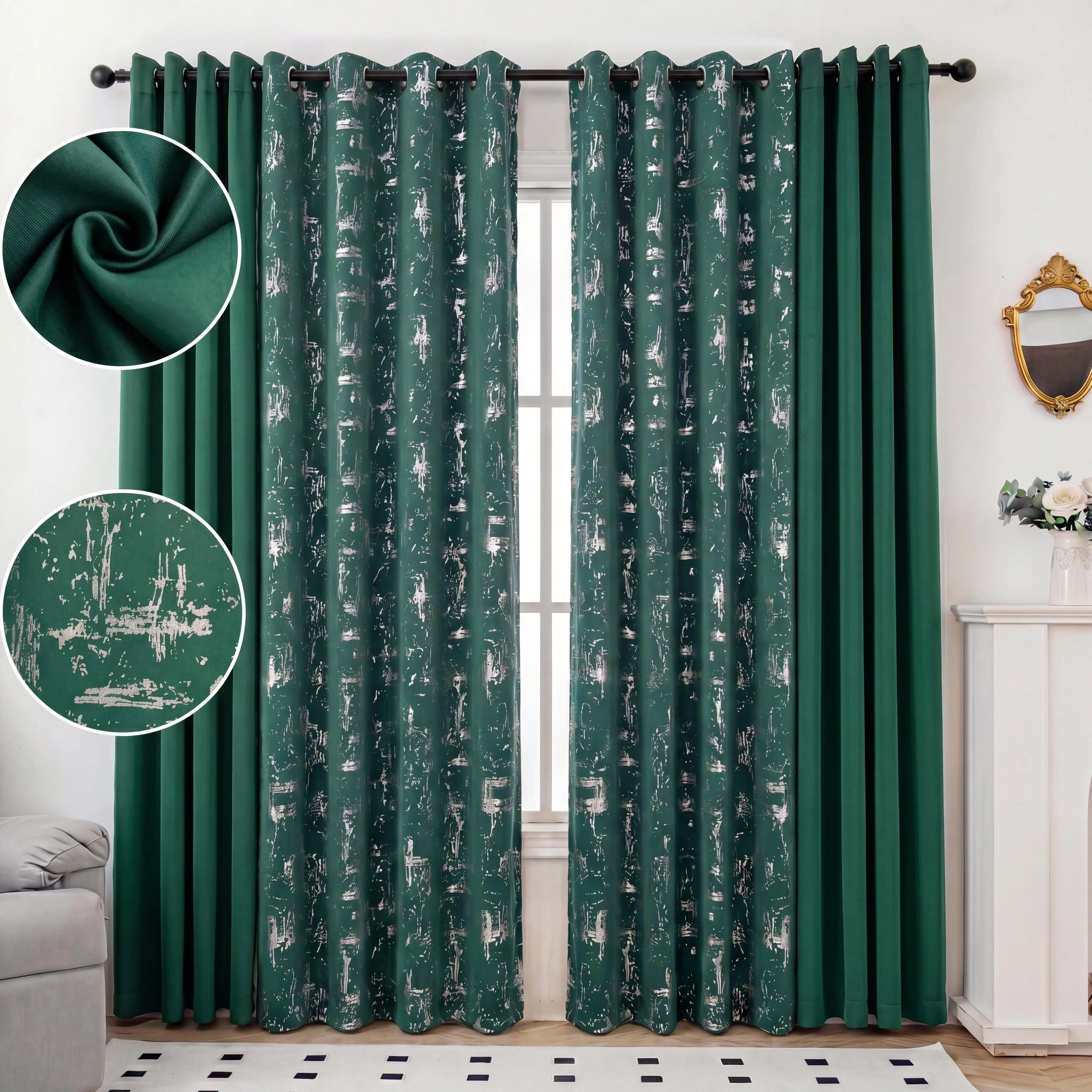 EMERALD GREEN+HUNTER GREEN
