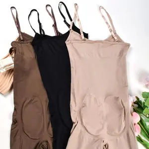 ??3 packs?? Womens' Waist Trainer Shapewear - 3 Packs of Mid Thigh, Butt, and Lifter Body Shapers for Women with Seamless Round Neck and Tummy Control Womenswear Compression Basic Minimalist shapewear women corset faja body shapewear fajas body shaper