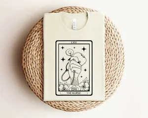 The Nurse Tarot Card, Nurse Tarot Card Shirt, Stethoscope Graphic, Nurse Life Tee, Registered Nurse T-Shirt, RN, Nursing Womenswear