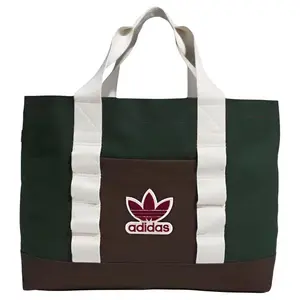 Adidas Originals x CLOT Collaboration Tote Bag with C Embroidery and Chenille Logo in Green and Brown for Men and Women