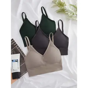 Three-color Combination Backless Sports Bra