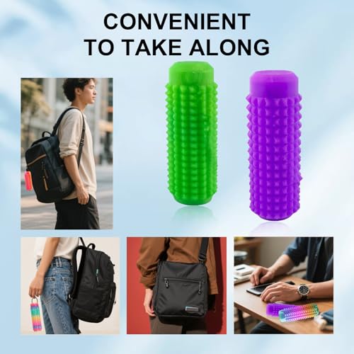 3PCS Adult Sensory Stress Relief Toys | Mild Pressure Stimulation for Anxiety Relief, Portable Spiky Keychain Fidget Toys for Travel