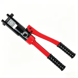 100KN Hydraulic Crimping Tool, 16-300mm² Cable Crimper, Industrial Grade Wire Crimping Tool with Complete Dies & Plastic Box