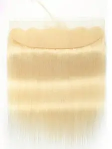 613 Blonde 13X4 Lace Frontal Human Hair Straight Transparent Lace Front Closure Pre Plucked with Brazilian Remy Hair 8-20 Inches Lace Closure Wigs