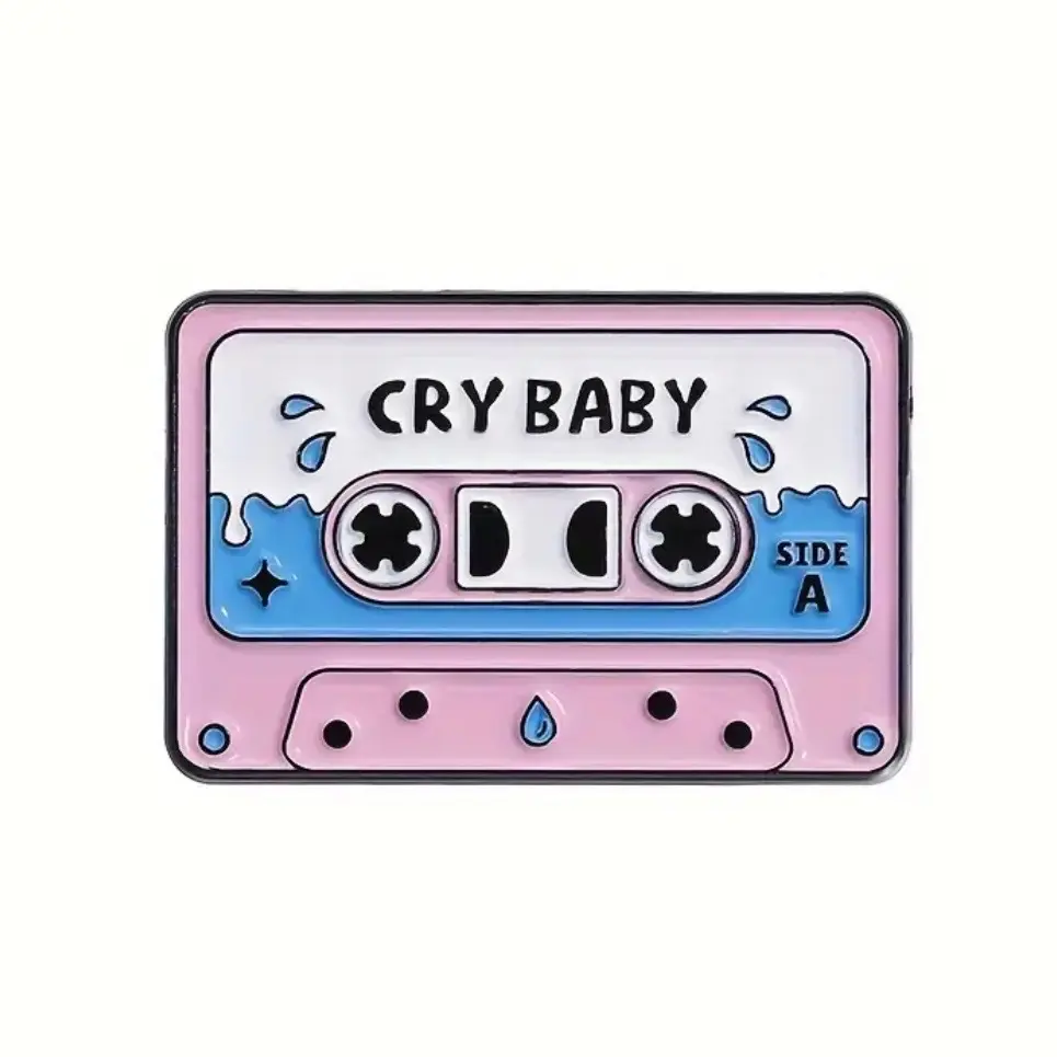 Cry baby Cassette enamel pin