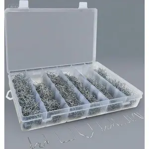 Hot Staples Kit 3000 Pieces, 6-Size Multipurpose Fasteners for Crafts, DIY Projects, Auto Body Repair, Model Building, Durable Plastic Welding Staples, Reusable Industrial Strength Fixing Solution