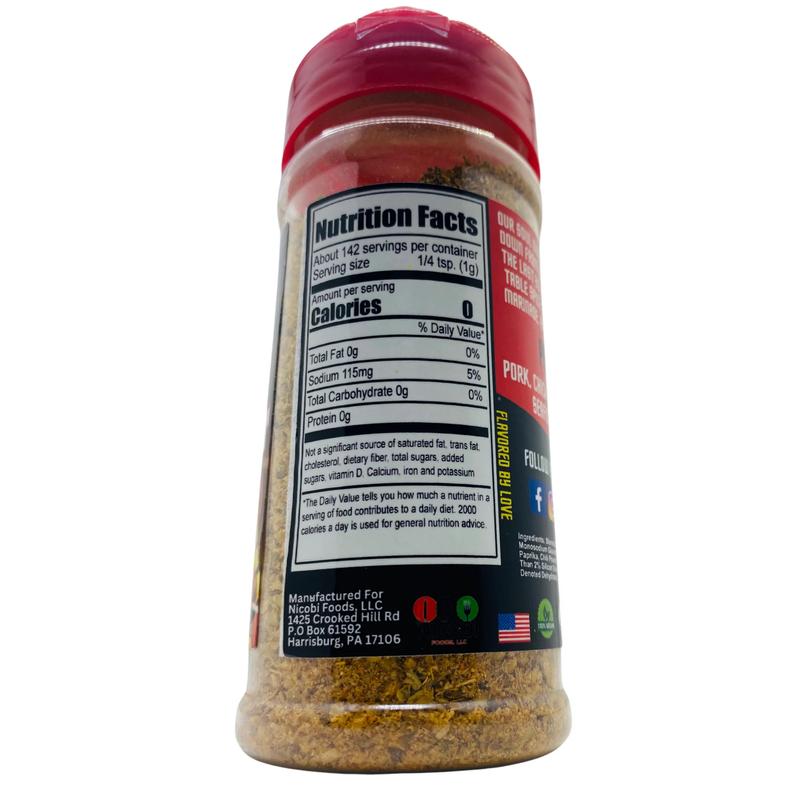 Nicobi Foods Soul Dust Spicy – Savory, Smooth & All-Purpose Flavor in Every Shake (5 oz) Infused Ghost Pepper.