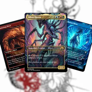 MTG Proxy 100+ Card Commander Deck Sliver Queen Hive Swarm Evolution Overlord Tribal Historic Legends & Value Engine Synergy Strategy Theme Ready to Play Magic Style Deck Perfect Gift for Collectors and Card Players