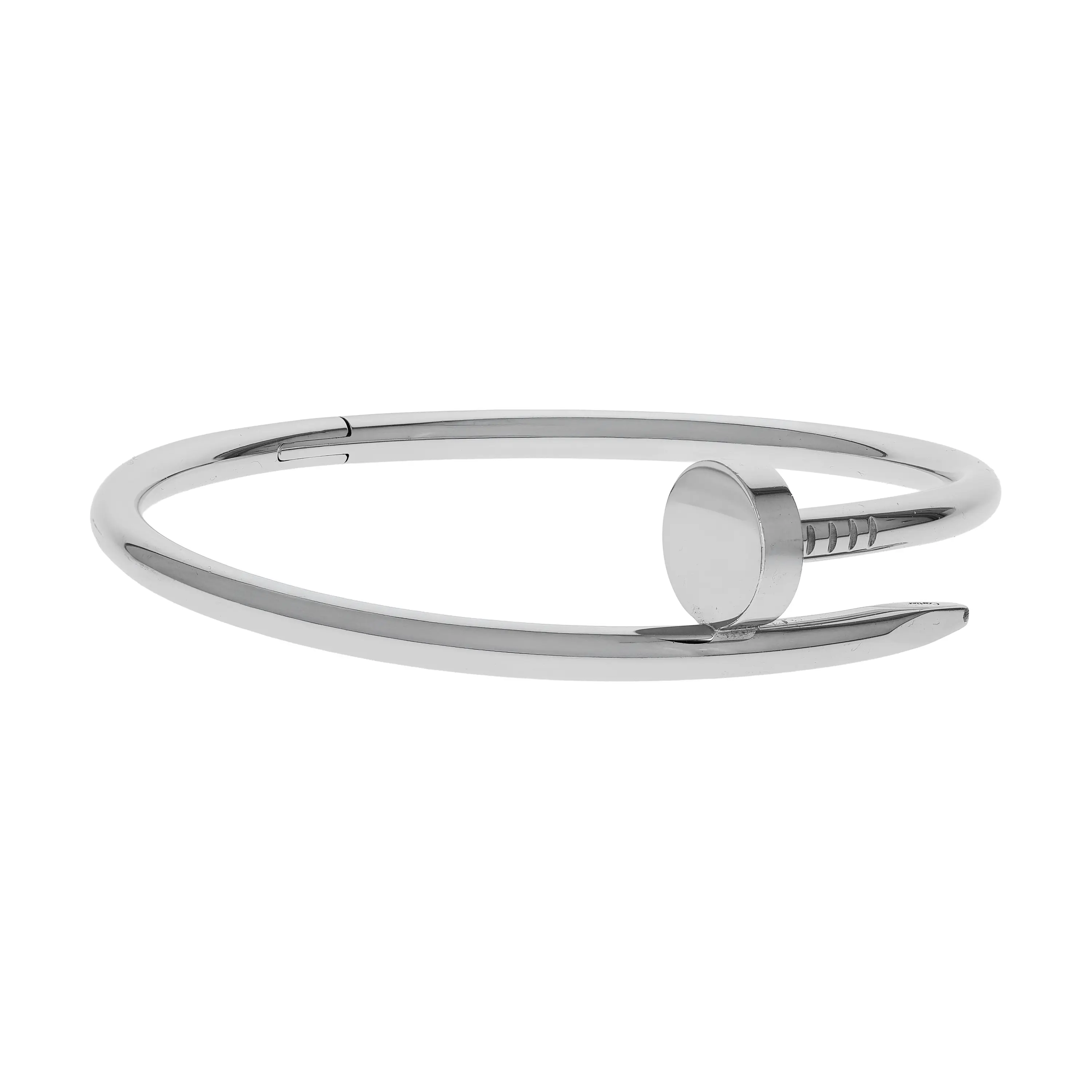 Pre-owned Cartier Juste Un Clou Bracelet Size 17