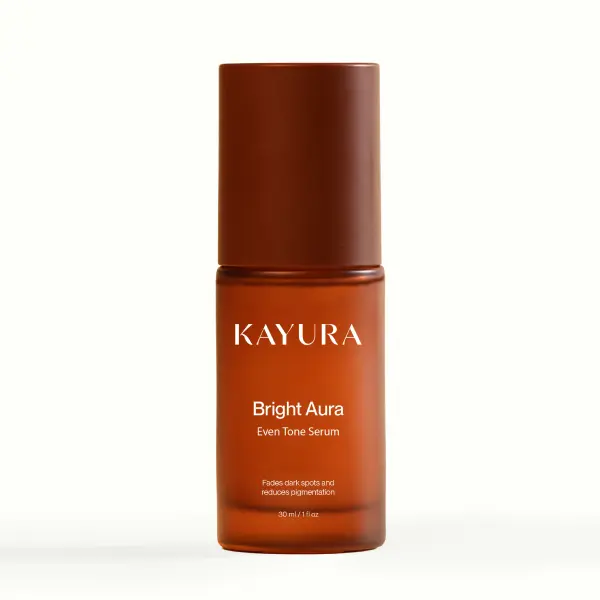 Kayura Bright Aura Even Tone Serum for Dark Spots & Acne Marks with Ferulic Acid & Resveratrol, 30 ml