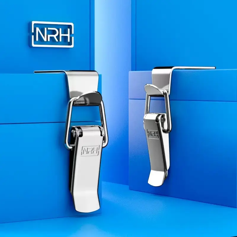 Curved Hook Toggle Latch, 304 Stainless Steel Spring Box Buckle