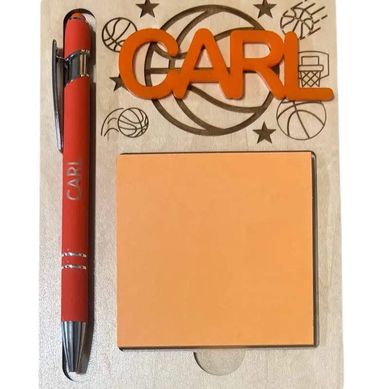 Personalized Basketball Sticky Notepad Holder-Enter name in order comments