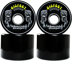 Bigfoot Longboard Wheels - 76mm Mountain Cruiser Black