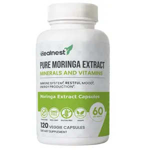 Pure Moringa Extract - 1000 mg Moringa Extract (20:1) - 120 Capsules - 60 Days Supply - Premium Superfood for Energy, Immunity & Overall Wellness.