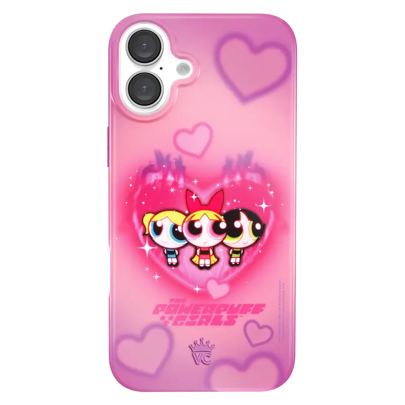 The Powerpuff Girls Airbrush Hearts iPhone Case