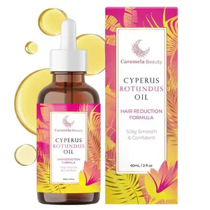 Caramela Beauty Cyperus Rotundus Oil for Natural Permanent Hair Reduction